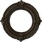 Ekena Millwork Benson Ceiling Medallion (Canopies up to 6 1/8"), 11 1/8"OD x 6 1/8"ID x 5/8"P, Stone Hearth Crackle CM11BNSHC - alternate 1